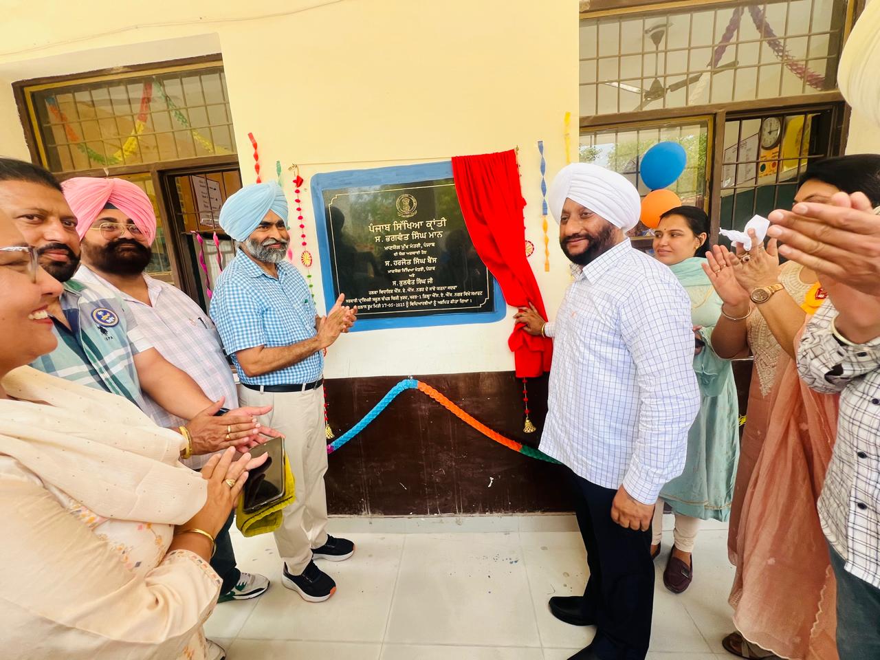 MLA Kulwant Singh inaugurated the renovation work done in the schools of villages Kailo, Chapparchiri Khurd and Chapparchiri Kalan at a cost of Rs 33.90 lakh.
